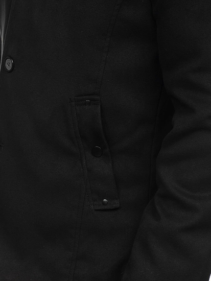 Abrigo de hombre negro Bolf 8853