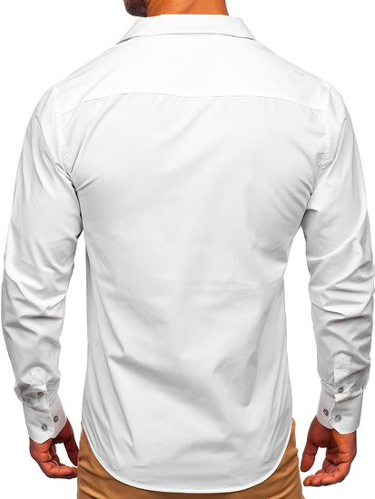 Camisa con mangas largas blanca para hombre Bolf 20702