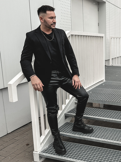 Hombre Blazer elegante Negro Bolf 1652A