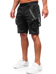 Pantalón de chándal cargo para hombre negro Bolf HS7179