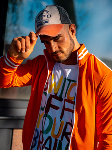 Camiseta blanca estampada para hombre Bolf 1181