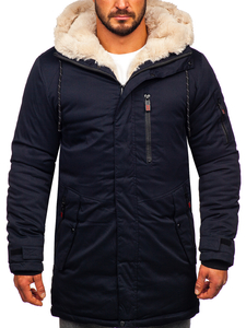 Chaqueta parka de invierno para hombre azul oscuroBolf 22M39