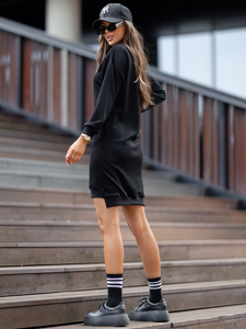 Vestido negro mantequilla Bolf 524