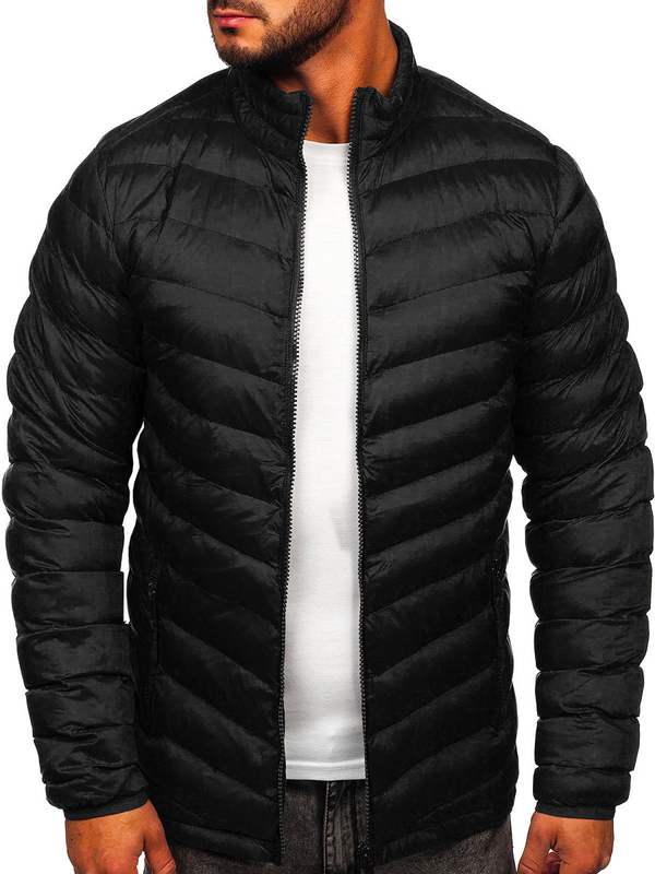 Chaqueta de invierno deportiva para hombre negro Bolf SM70