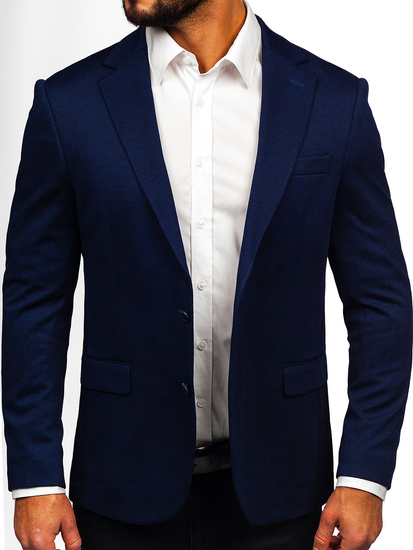 Americana casual para hombre azul oscuro Bolf 24401