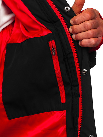 Chaqueta acolchada de invierno para hombre negro Bolf 99527