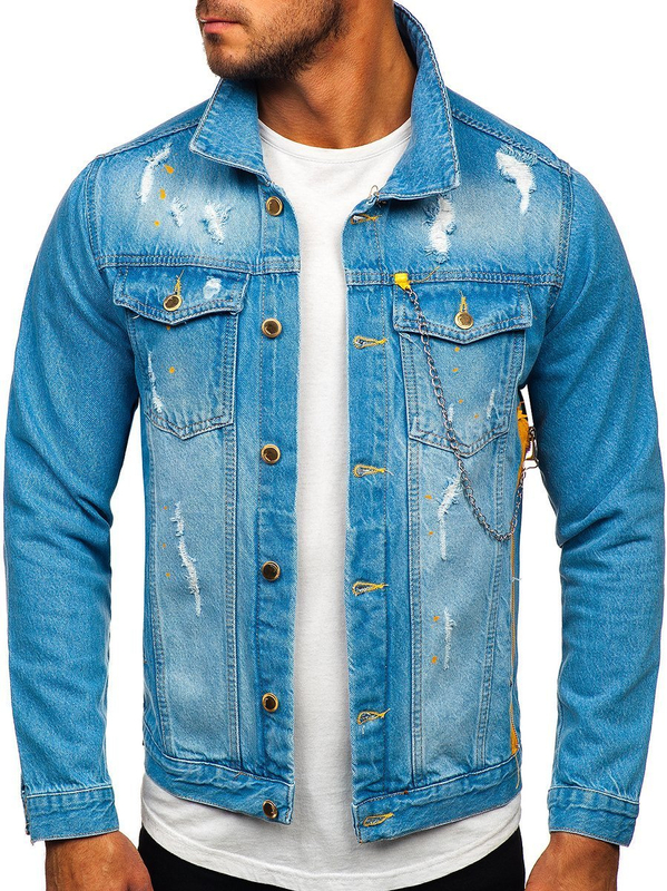 Chaqueta vaquera azul para hombre Bolf 3-4