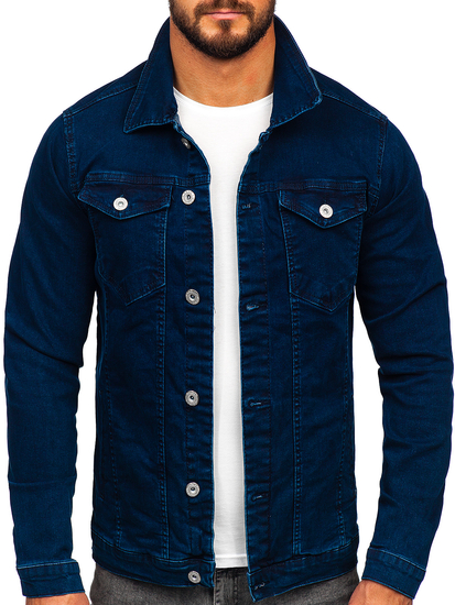 Chaqueta vaquera para hombre azul oscuro Bolf 200
