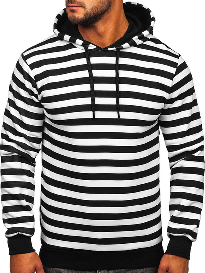Sudadera estampada con capucha para hombre color blanco Bolf 141029