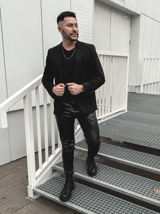 Hombre Blazer elegante Negro Bolf 1652A