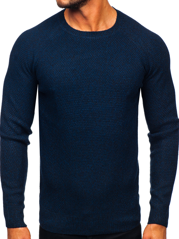 Suéter azul marino para hombre Bolf H1810