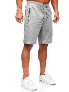 Pantalón corto de chándal para hombre gris Bolf 8K931