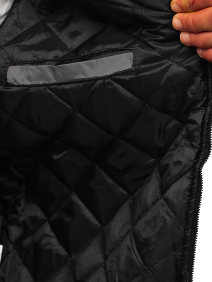 Chaqueta bomber de entretiempo para hombre color gris Bolf AK95