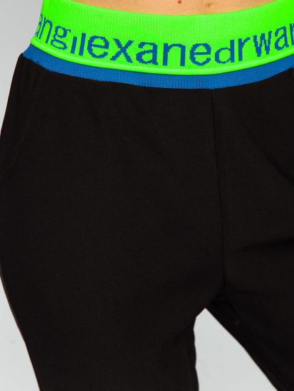 Pantalón de chándal para mujer negro Bolf H1007A