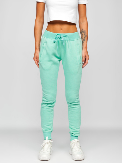 Pantalón deportivo para mujer verde menta Bolf CK-01