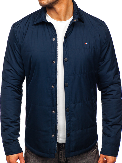 Chaqueta de entretiempo para hombre color azul oscuro Bolf 2068