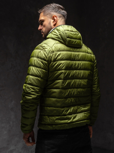 Chaqueta deportiva acolchada de invierno para hombre color verde Bolf BK111