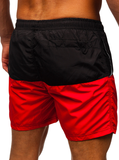 Hombre Bañador Negro-Rojo Bolf HM058A