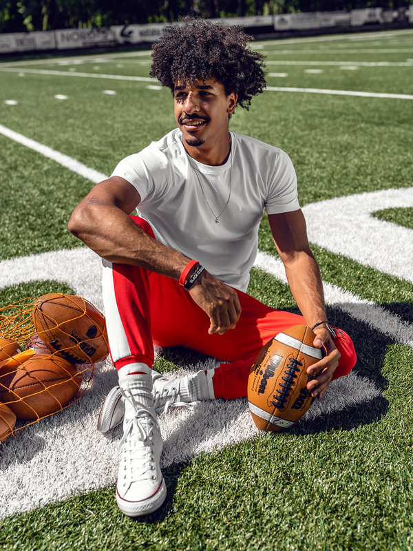 Camiseta de hombre de algodón blanca sin estampado Bolf 192397A