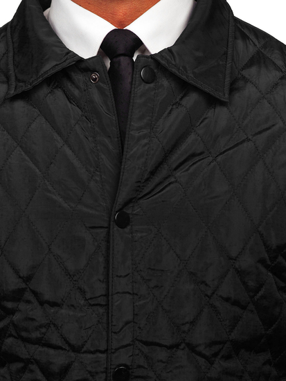 Chaqueta acolchada de entretiempo para hombre color negro Bolf M13081