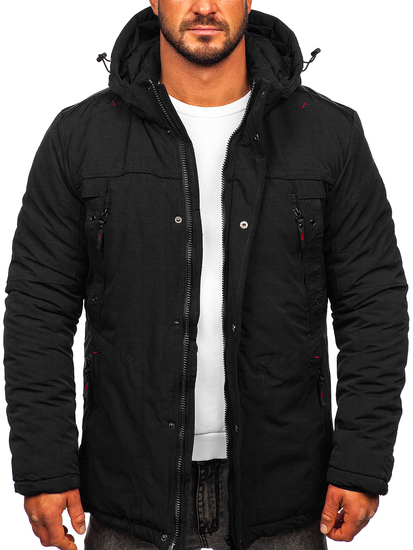 Chaqueta parka de invierno para hombre negro Bolf 5M713