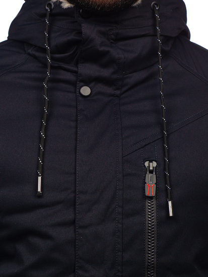 Chaqueta parka de invierno para hombre azul oscuroBolf 22M39
