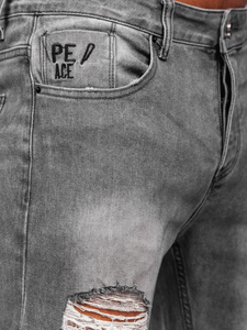 Pantalón vaquero regular fit para hombre gris Bolf MP0237G