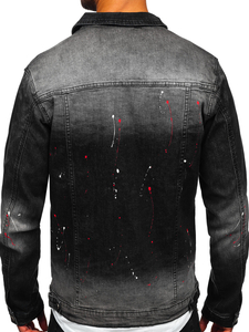 Chaqueta vaquera para hombre negro Bolf MJ542N