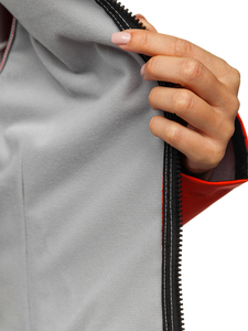 Chaqueta de entretiempo softshell para mujer color naranja Bolf S010