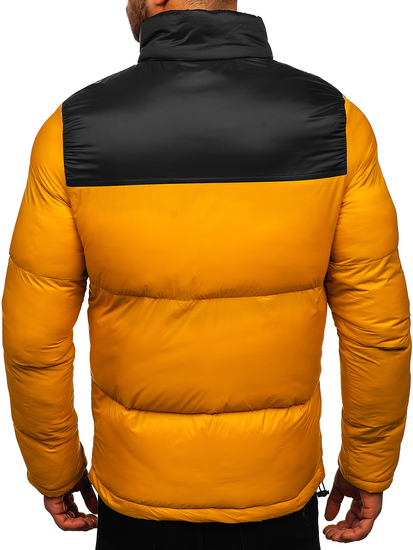 Chaqueta acolchada de invierno para hombre color camel Bolf 1186