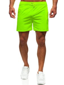 Pantalón corto de baño para hombre amarillo y fluorescente Bolf XL018