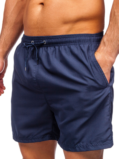 Shorts de baño para hombre color azul oscuro Denley YW07001