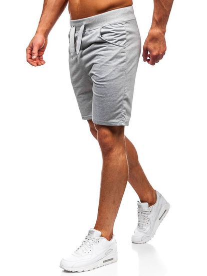 Pantalón corto de chándal para hombre gris Bolf B1001