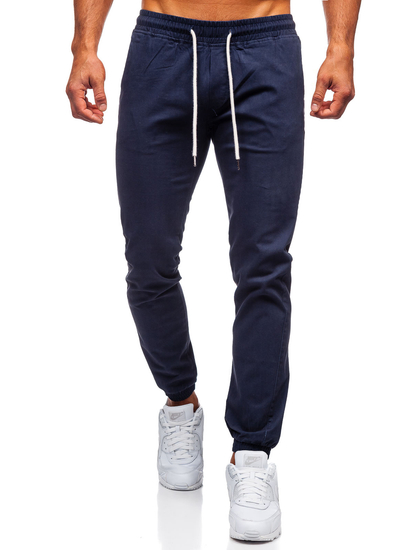 Pantalón jogger para hombre azul marino oscuro Bolf 1145