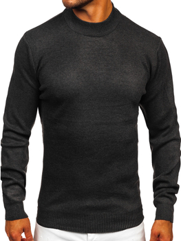Jersey de cuello vuelto básico de hombre Grafito Bolf S8519