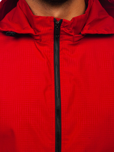 Chaqueta de entretiempo para hombre rojo Bolf 7349
