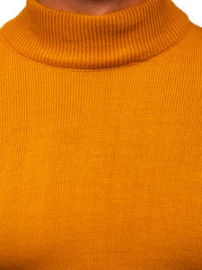 Jersey con cuello alto para hombre color camel Bolf 4600