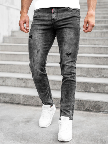 Pantalón vaquero regular fit para hombre negro Bolf K10007-2