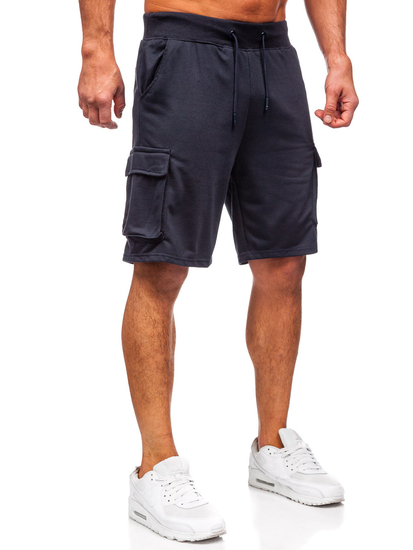 Pantalones cortos cargo para hombre Azul oscuro Bolf 8K1505