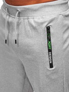 Pantalón corto de chándal para hombre gris Bolf 8K296