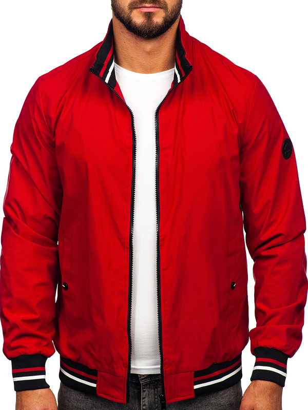 Chaqueta de entretiempo para hombre rojo Bolf 7342