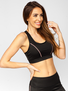 Conjunto deportivo de dos piezas para mujer negro Bolf XL012A1