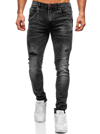 Pantalón vaquero tipo slim fit para hombre color negro Bolf 60027W0