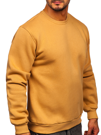 Sudadera gruesa sin capucha para hombre marrón Bolf 2001