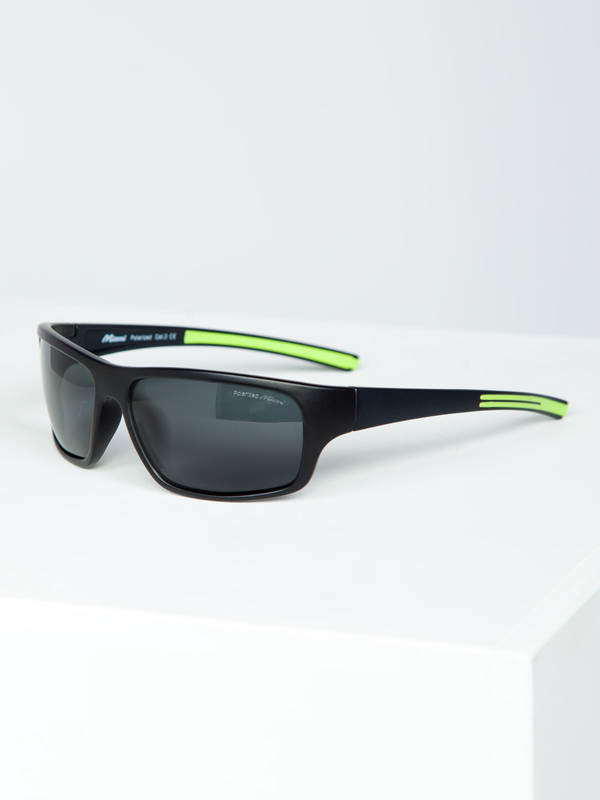 Gafas de sol negro y verde Bolf MIAMI1