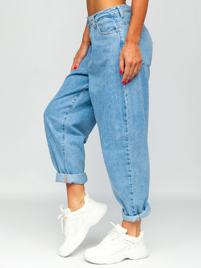 Pantalón vaquero holgado para mujer color azul Bolf BS583