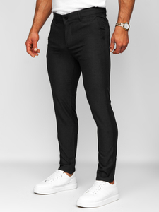Pantalón chinos de tela para hombre negro Bolf 0031