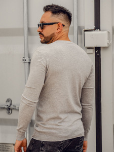 Cárdigan para hombre Gris Bolf YY06A