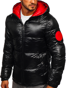 Chaqueta acolchada de invierno para hombre negro Bolf 99311