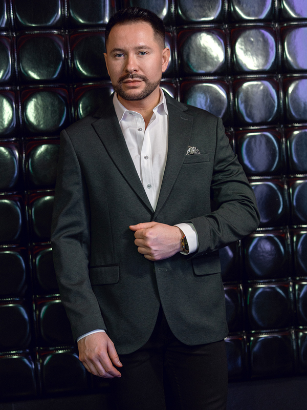 Americana casual de hombre verde Bolf 24401-1